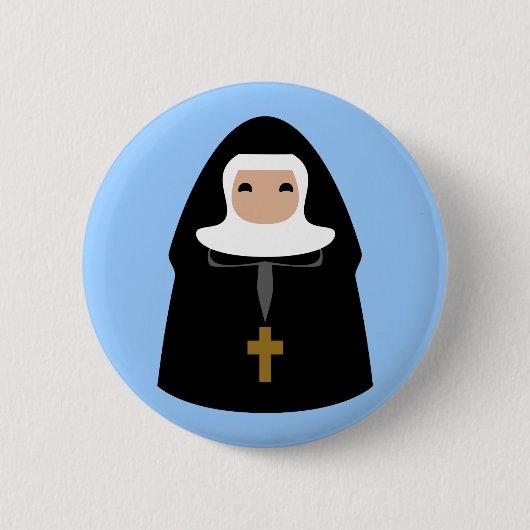 Cute Little Nuns Ronde Button 5,7 Cm (Voorkant)