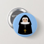 Cute Little Nuns Ronde Button 5,7 Cm (Voorkant /achterkant)