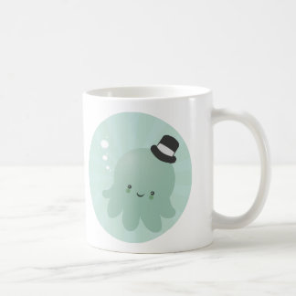 Cute Little Octopus met een zwarte bovenste pet Koffiemok