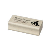 Cute Little Orca Whale Adres Rubberstempel (Stempel)
