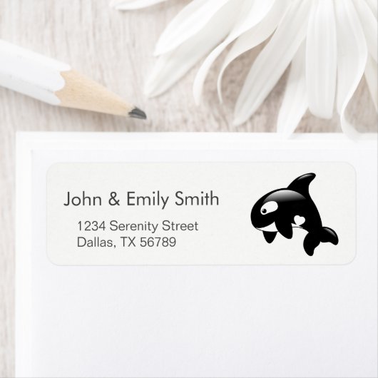 Cute Little Orca Whale Etiket (Insitu)