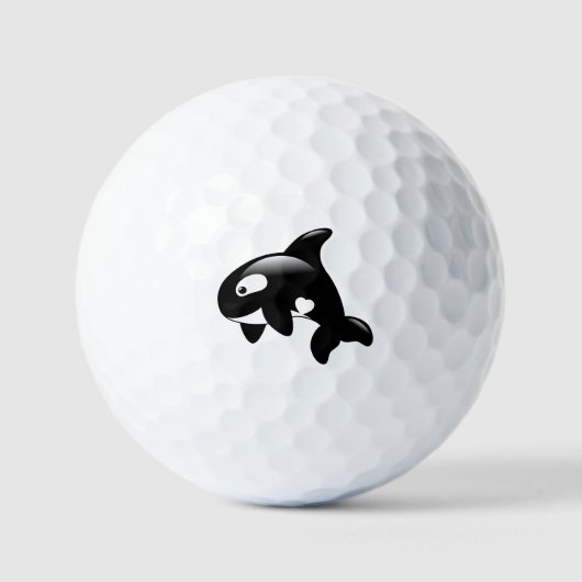 Cute Little Orca Whale Golfballen (Voorkant)