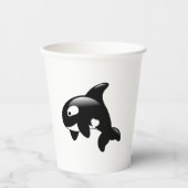 Cute Little Orca Whale Papieren Bekers (Voorkant)