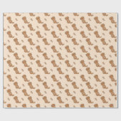 Cute Little Otter Cadeaupapier (Vlak)