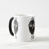 Cute Little Owl Magische Mok (Voorkant links)
