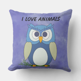 Cute Little Owl Pillow Kussen