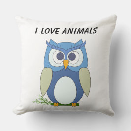 Cute Little Owl Pillow Kussen