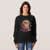 Cute Little Owl Valetines Animal Love 13 Trui (Voorkant volledig)