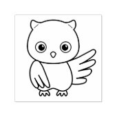 Cute Little Owl Zelfinktende Stempel (Design)