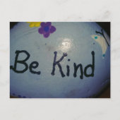 Cute Little Painted Rock Be Kind Briefkaart (Voorkant)