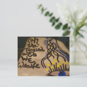 Cute Little Painted Rock Web We Weave Briefkaart (Staand voorkant)