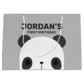 Cute Little Panda Beer Birthday Groot Cadeauzakje (Voorkant)