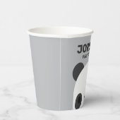 Cute Little Panda Beer Birthday Papieren Bekers (Rechts)