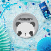 Cute Little Panda Beer Birthday Papieren Bordje (Feest)