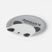 Cute Little Panda Beer Birthday Papieren Bordje (Gekanteld)