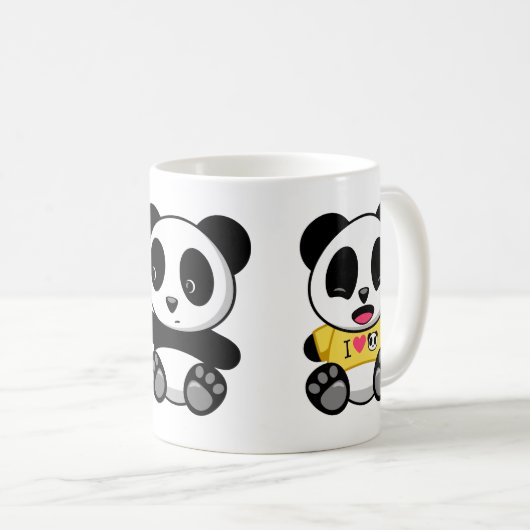 Cute Little Pandas Koffiemok (Voorkant rechts)