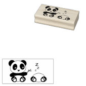 Cute Little Pandas Rubberstempel (Gestempeld)