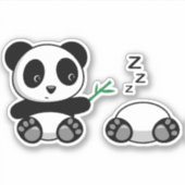 Cute Little Pandas Sticker (Voorkant)