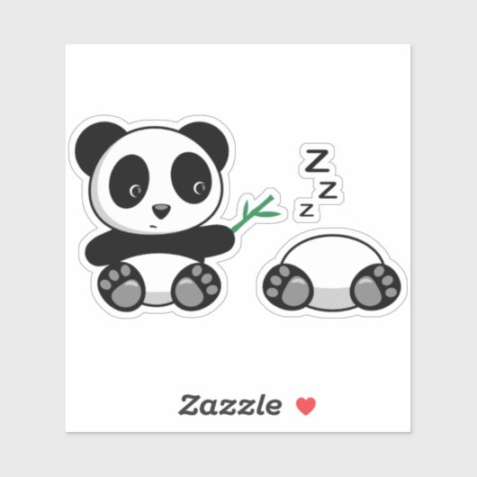 Cute Little Pandas Sticker (Vel)