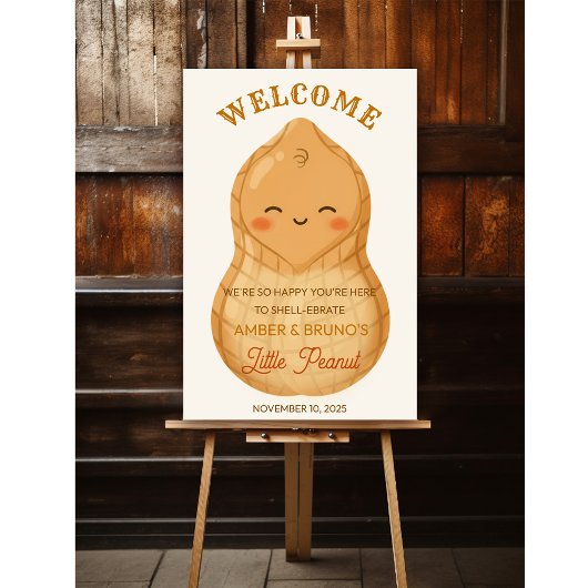 Cute Little Peanut *Welcome Sign Poster ONLY*
