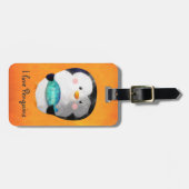 Cute Little Penguin Bagagelabel (Voorkant horizontaal)