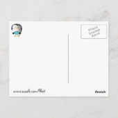 Cute Little Penguin Briefkaart (Achterkant)