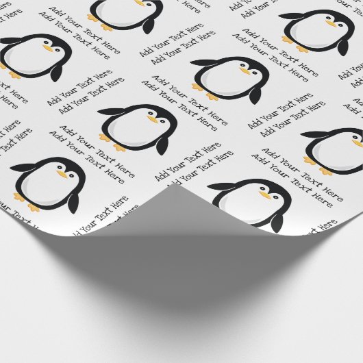 Cute Little Penguin Cadeaupapier (Hoek)
