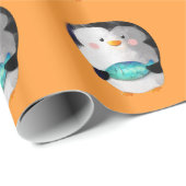 Cute Little Penguin Cadeaupapier (Rol Hoek)