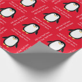 Cute Little Penguin Cadeaupapier (Hoek)