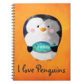 Cute Little Penguin Notitieboek (Voorkant)