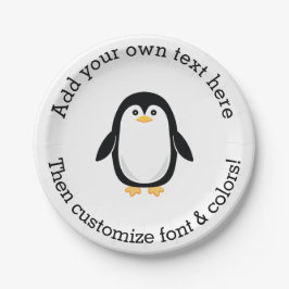 Cute Little Penguin Papieren Bordje