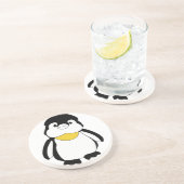 Cute Little Penguin Zandsteen Onderzetter (Zijkant)