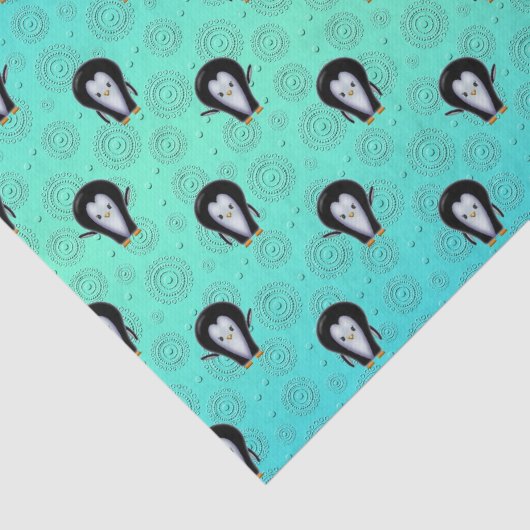 Cute Little Penguins Tissuepapier (Detail)