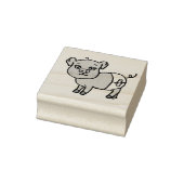 Cute Little Pig Boerderij Animal Rubberstempel (Stempel)