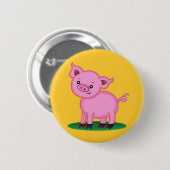 Cute Little Pig Button (Voorkant /achterkant)