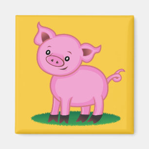 Cute Little Pig Magnet