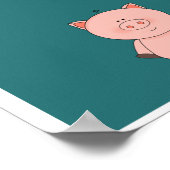 Cute Little Pig poster (Hoek)