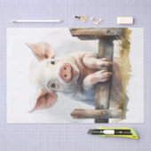 Cute Little Pig Tissuepapier (Craft)