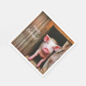 Cute Little Piggy Servet (Hoek)