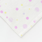 Cute Little Pink Baby Girl Elephant Fleece Deken (Hoek)