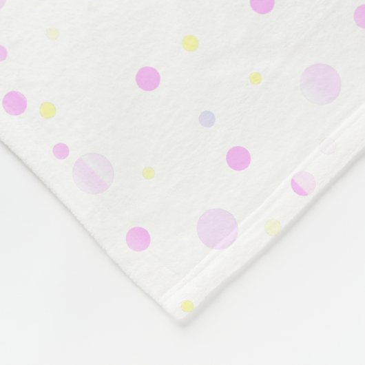 Cute Little Pink Baby Girl Elephant Fleece Deken (Hoek)