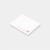 Cute Little Pink Baby Girl Elephant Post-it® Notes (Schuin)