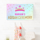 Cute Little Pink Princess Crown Aqiqah Spandoek (Insitu)