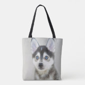 Cute Little Pomsky Puppy Tote Bag (Achterkant)