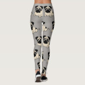Cute Little Pug Leggings (Achterkant)