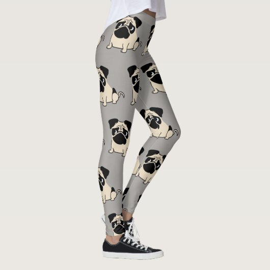 Cute Little Pug Leggings (Rechts)
