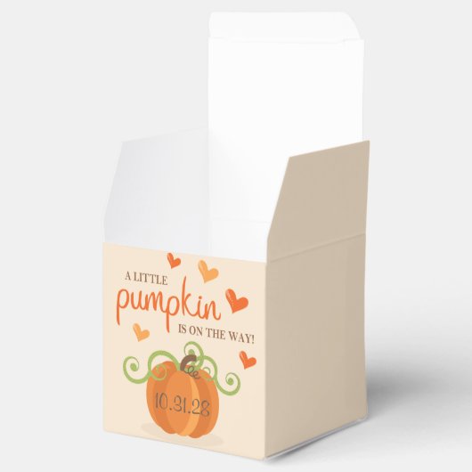 Cute Little Pumpkin Baby Shower Bedankdoosjes (Geopend)