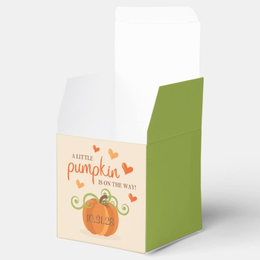 Cute Little Pumpkin Baby Shower Bedankdoosjes (Geopend)