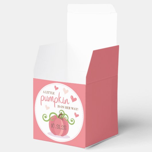 Cute Little Pumpkin Baby Shower Bedankdoosjes (Geopend)