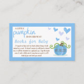 Cute Little Pumpkin Baby Shower Book Request Informatiekaartje (Voorkant)